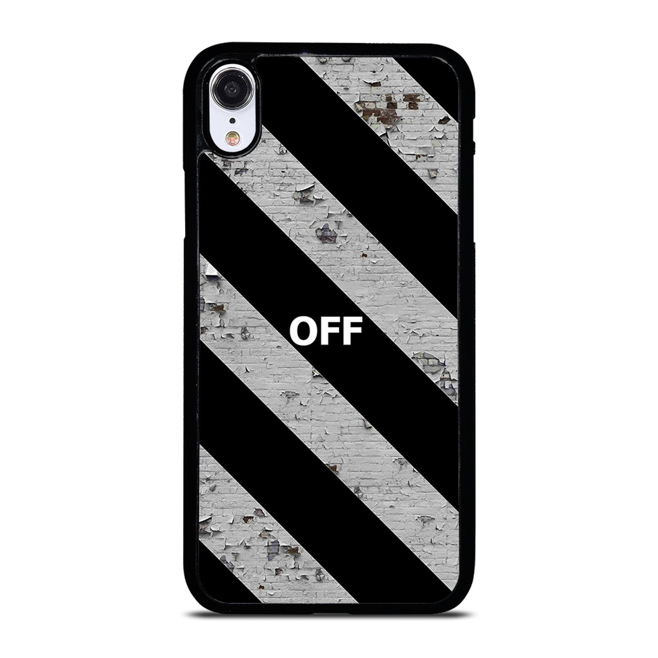 OFF WHITE LOGO STRIPE iPhone XR Case